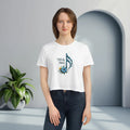 Flowy Cropped Tee - Music Lover Style - DipaliZ