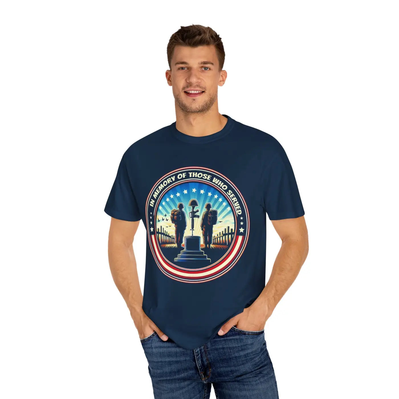 Memorial Tribute Unisex T-Shirt - Garment-Dyed Cotton - DipaliZ