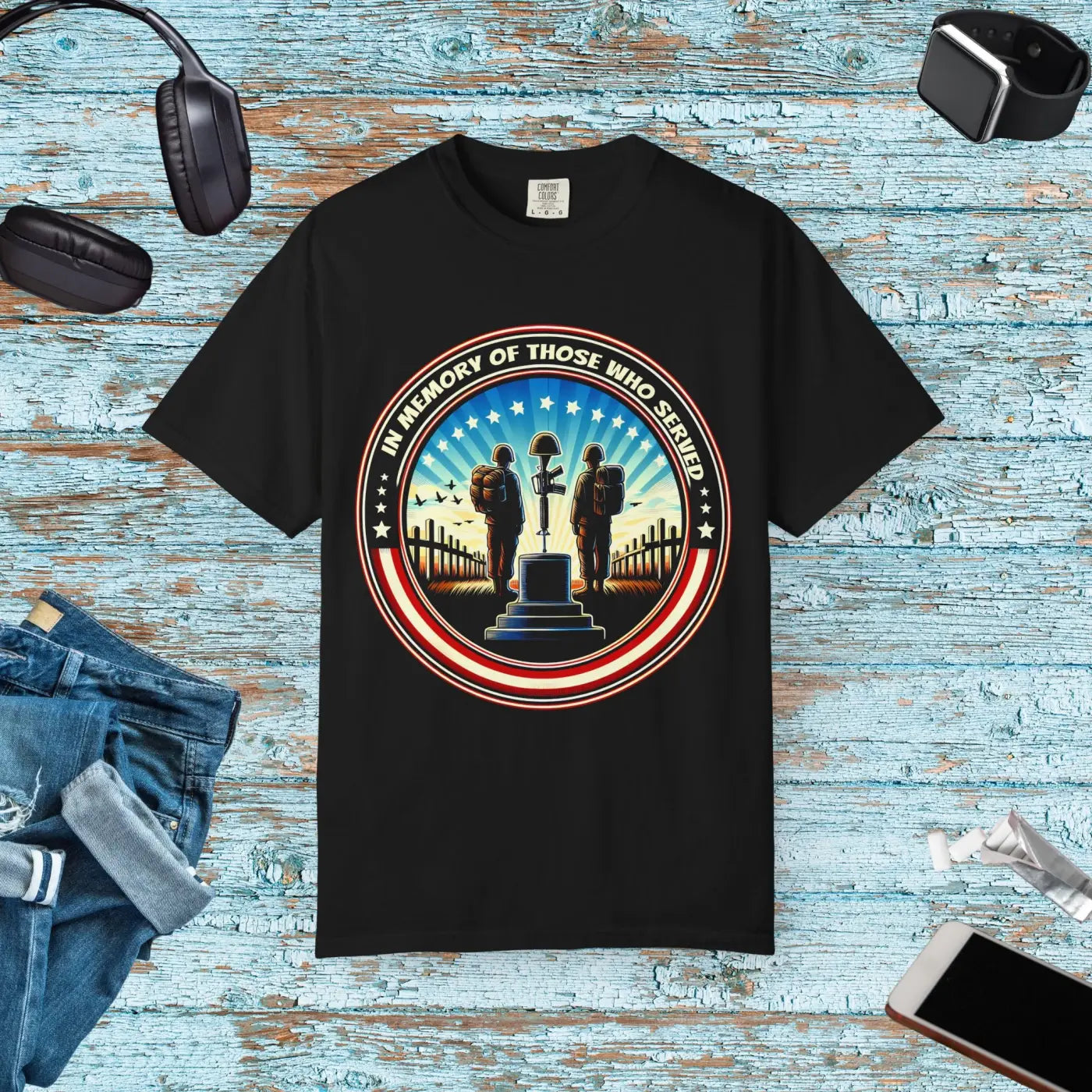 Memorial Tribute Unisex T-Shirt - Garment-Dyed Cotton - DipaliZ
