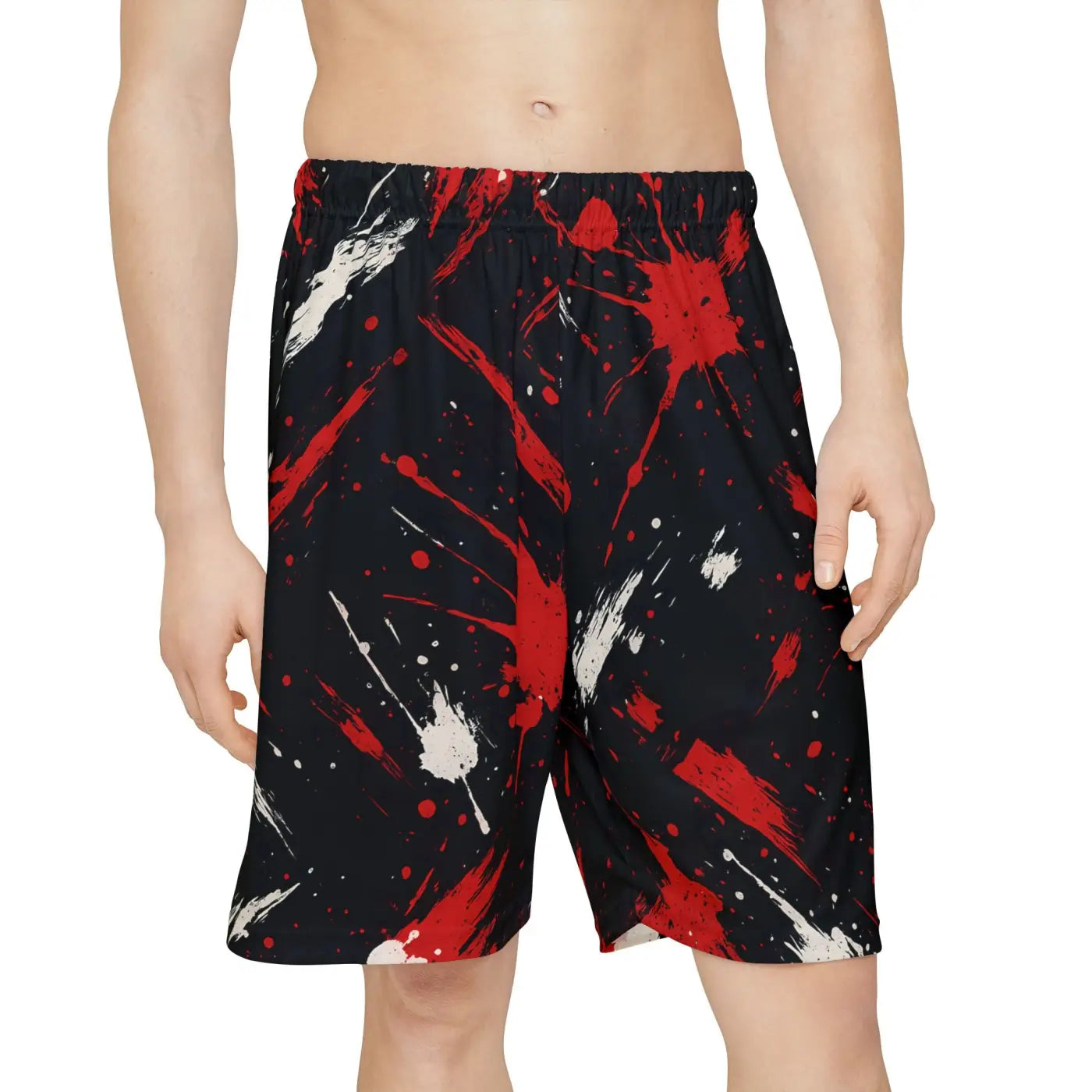 Splash Artistic Sports Shorts - Bold All-Over Print - DipaliZ