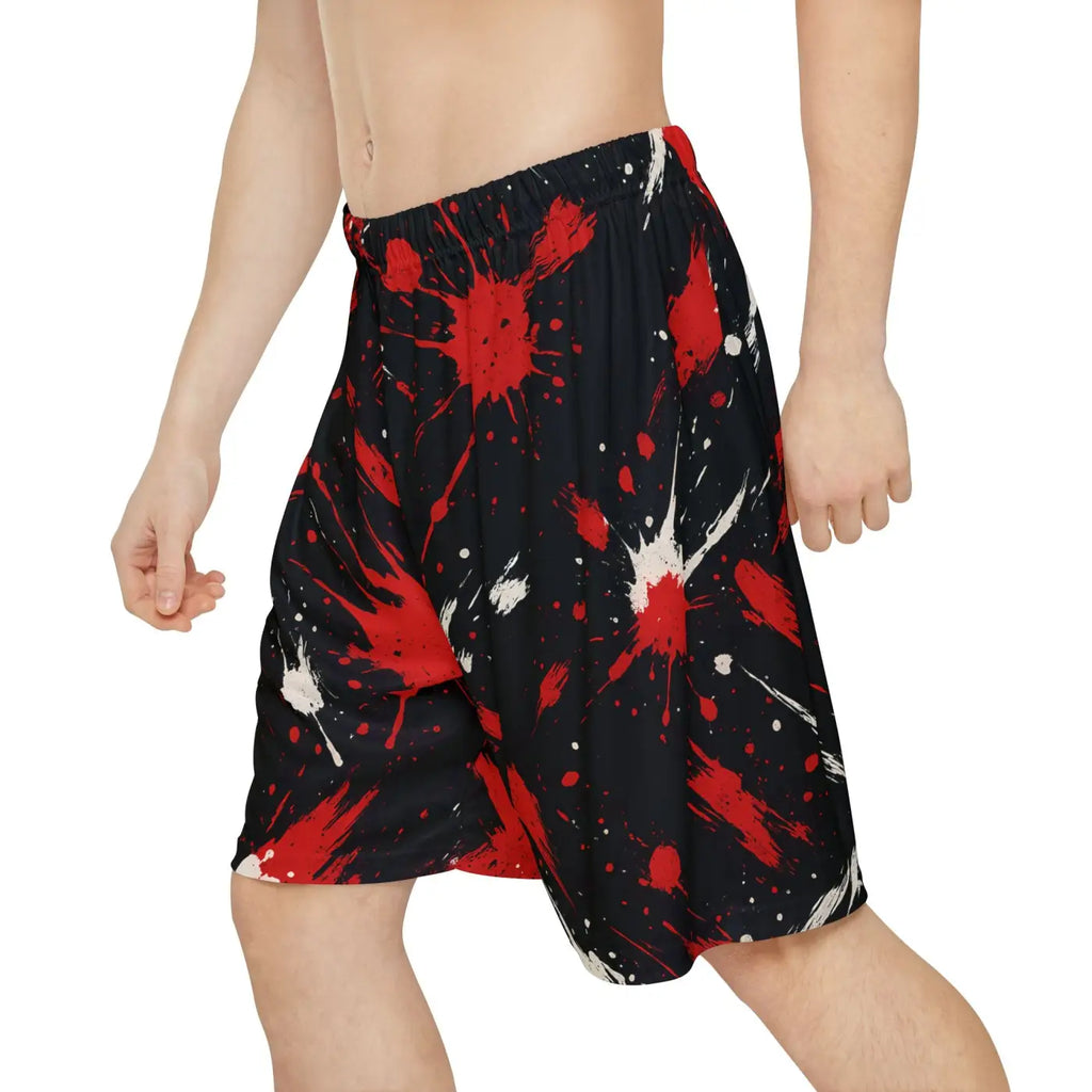 Splash Artistic Sports Shorts - Bold All-Over Print - DipaliZ