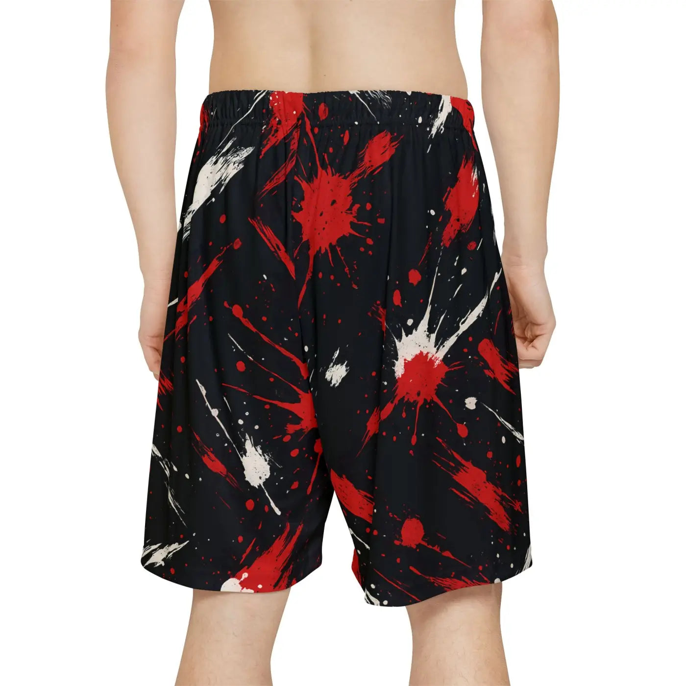 Splash Artistic Sports Shorts - Bold All-Over Print - DipaliZ