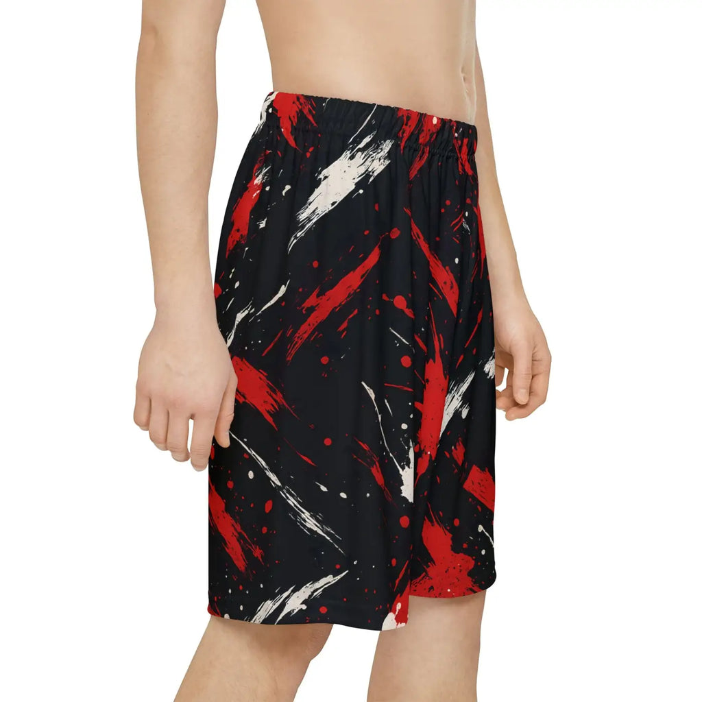Splash Artistic Sports Shorts - Bold All-Over Print - DipaliZ