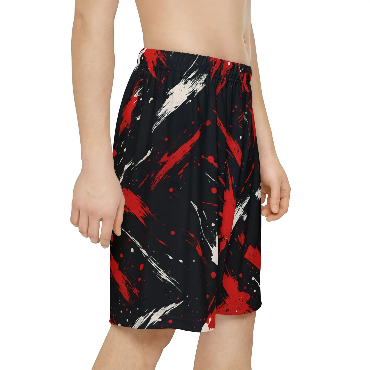 Splash Artistic Sports Shorts - Bold All-Over Print - DipaliZ