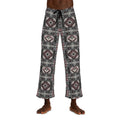 Cozy Plaid Pajama Pants - Polyester Jersey Loungewear - DipaliZ