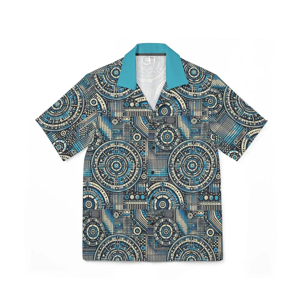 Men's Hawaiian Camp Shirt - Vibrant Summer Beach Vibes - DipaliZ