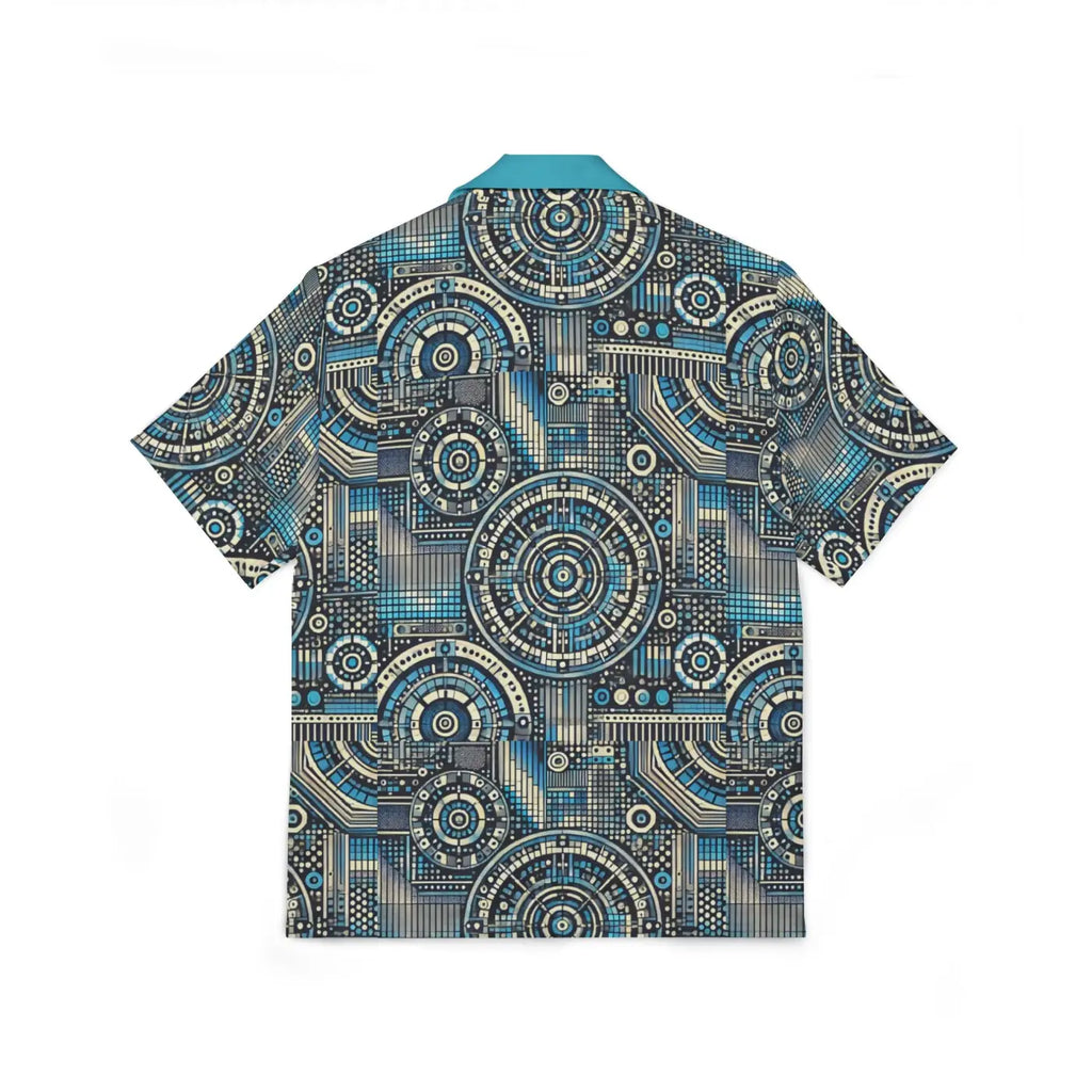 Men's Hawaiian Camp Shirt - Vibrant Summer Beach Vibes - DipaliZ