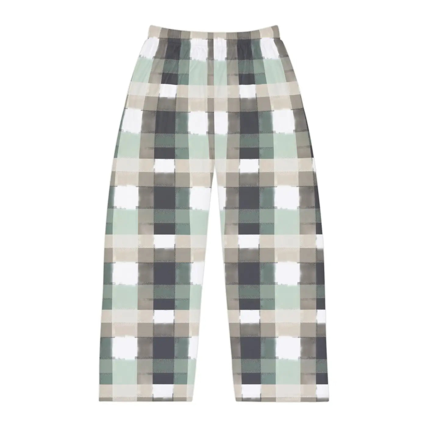 Plaid Pajama Pants - Cozy Gray Lounge Sleepwear - DipaliZ
