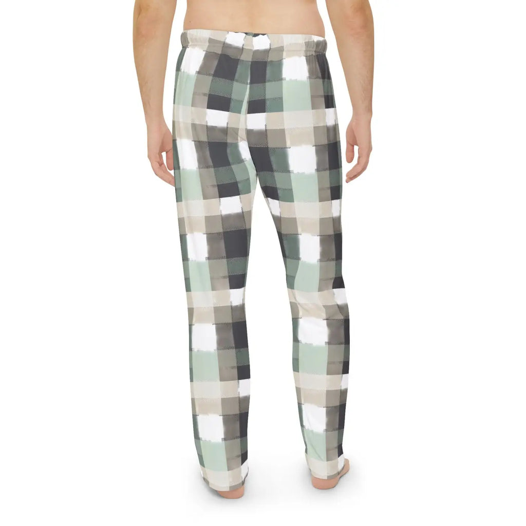 Plaid Pajama Pants - Cozy Gray Lounge Sleepwear - DipaliZ