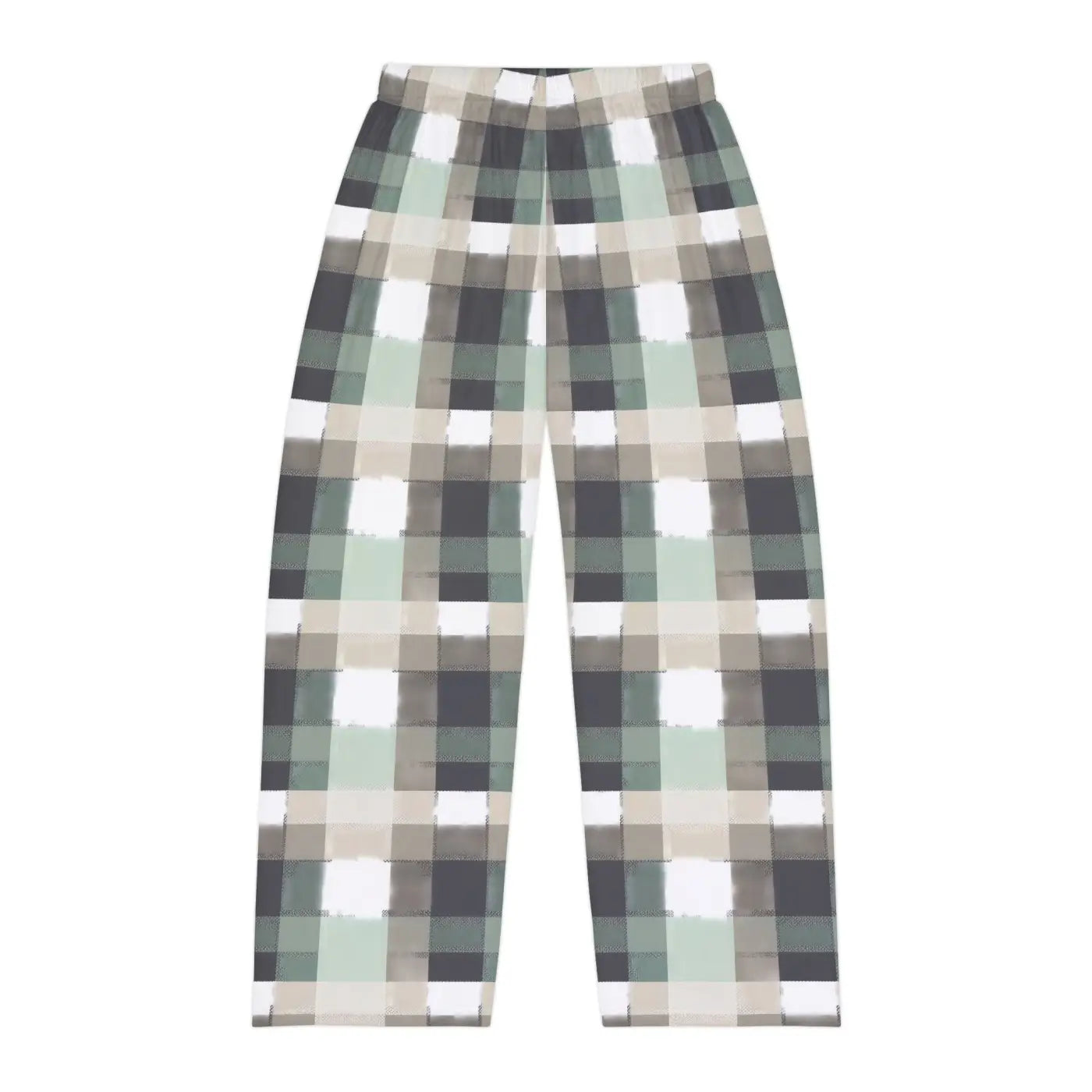 Plaid Pajama Pants - Cozy Gray Lounge Sleepwear - DipaliZ