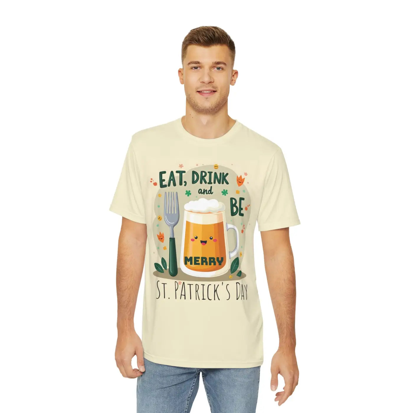 Epic Polyester Tee - Unbeatable Comfort Patrick's Day - DipaliZ