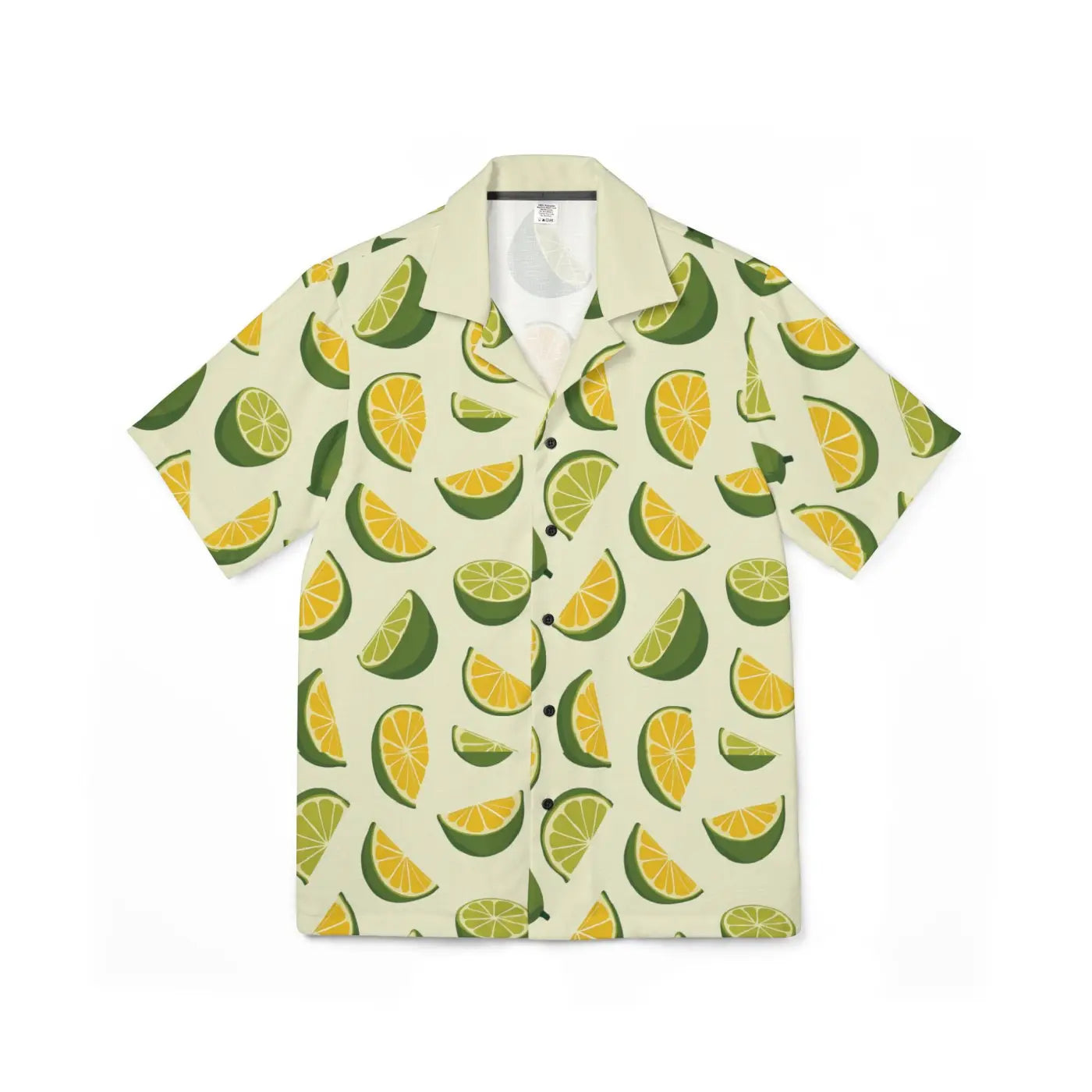 Tropical Citrus Camp Shirt - Summer Vacation Style - DipaliZ