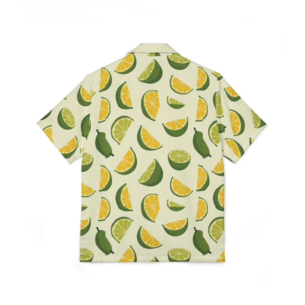 Tropical Citrus Camp Shirt - Summer Vacation Style - DipaliZ