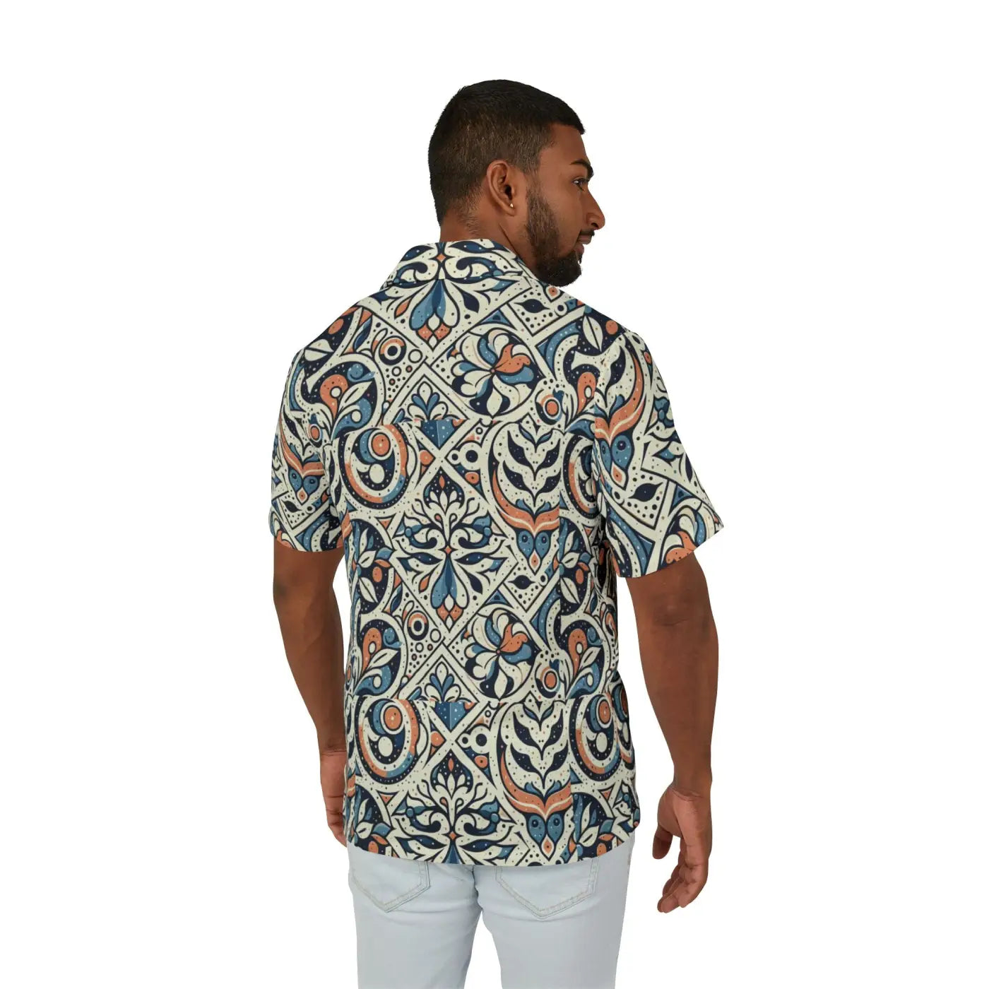 Men's Tropical Floral Camp Shirt - Sunny Adventures - DipaliZ