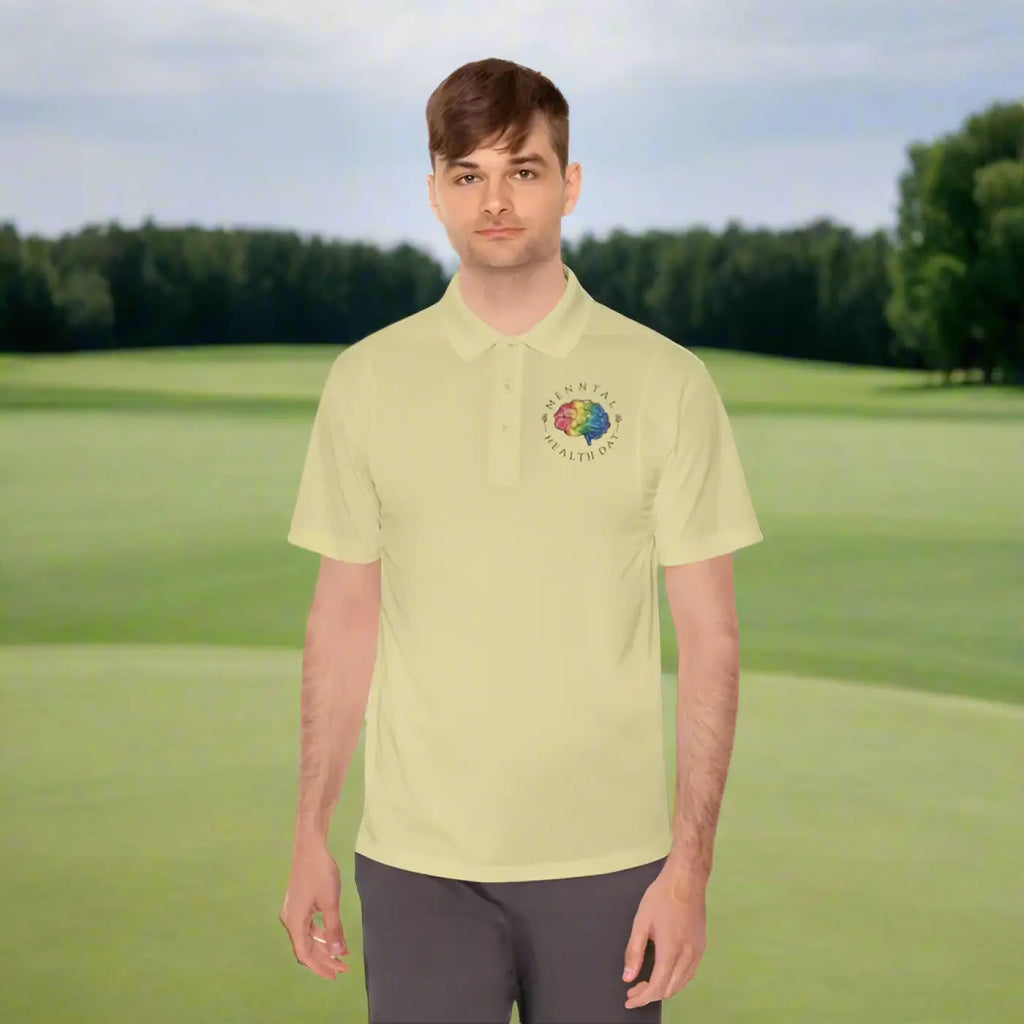 Sport Polo Shirt - Mental Health Day Classic Collar - DipaliZ