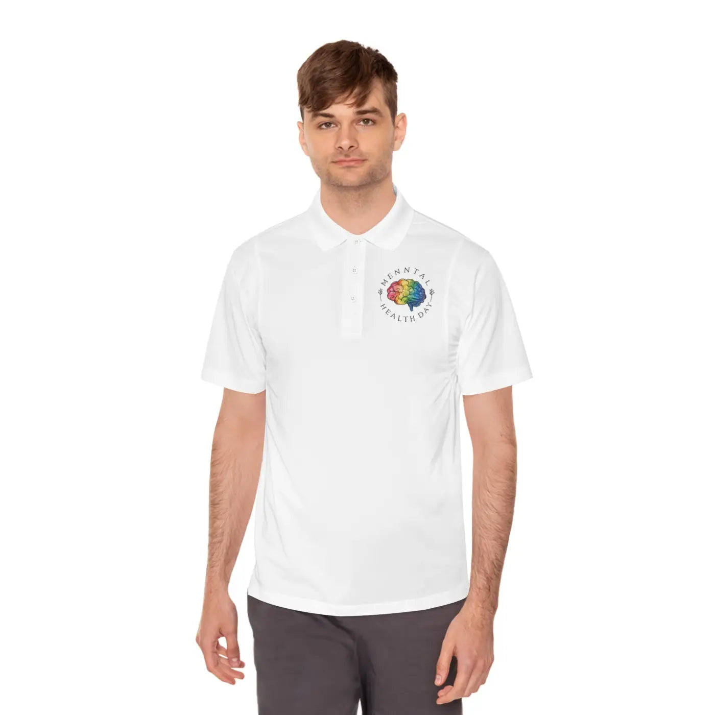 Sport Polo Shirt - Mental Health Day Classic Collar - DipaliZ