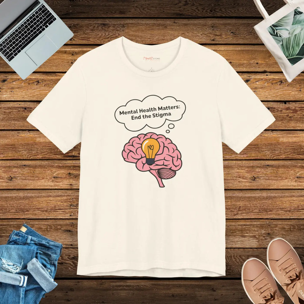Mental Health Unisex Tee - End the Stigma Airlume Combed - DipaliZ