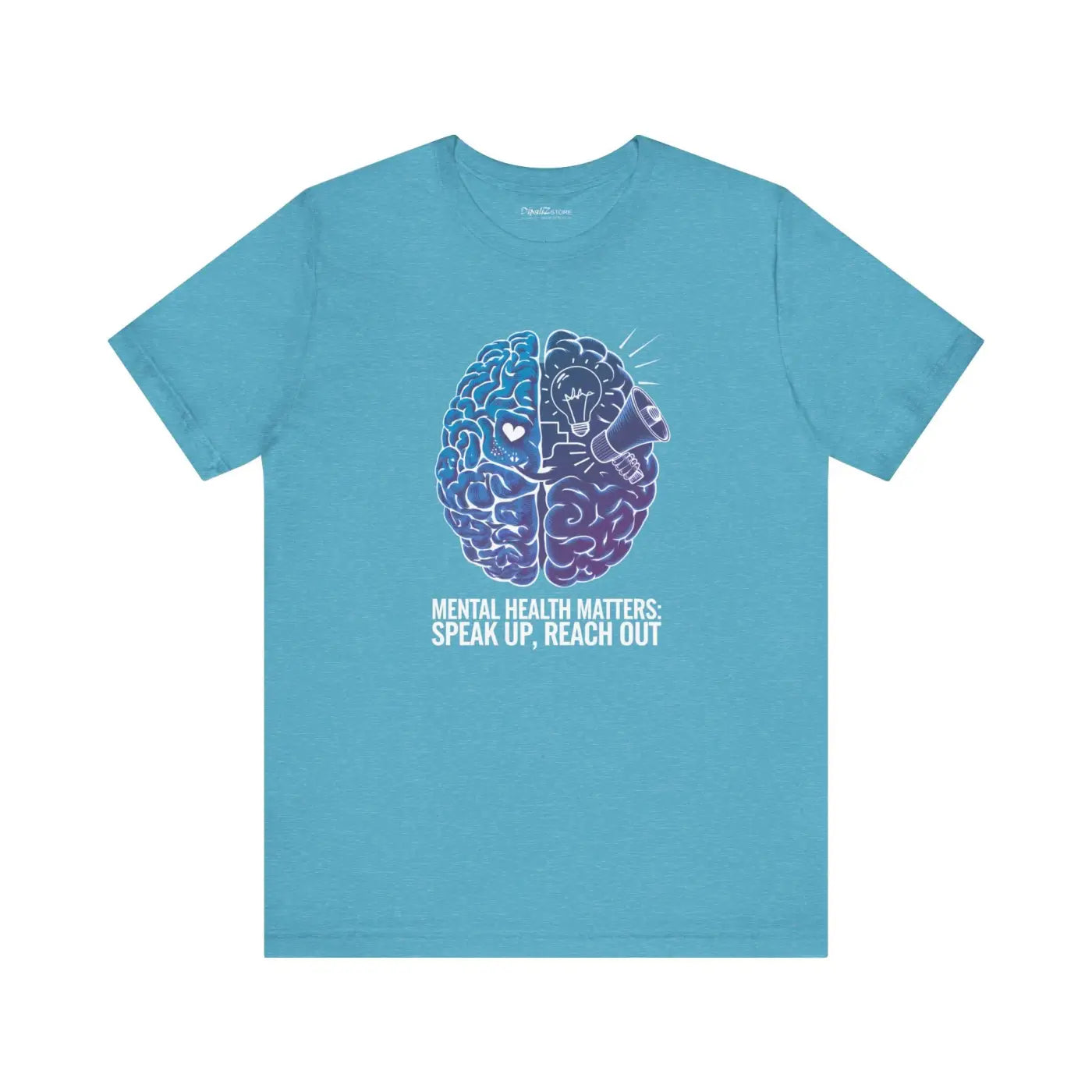 Mental Health Awareness Unisex Jersey Tee - Brain Design - DipaliZ
