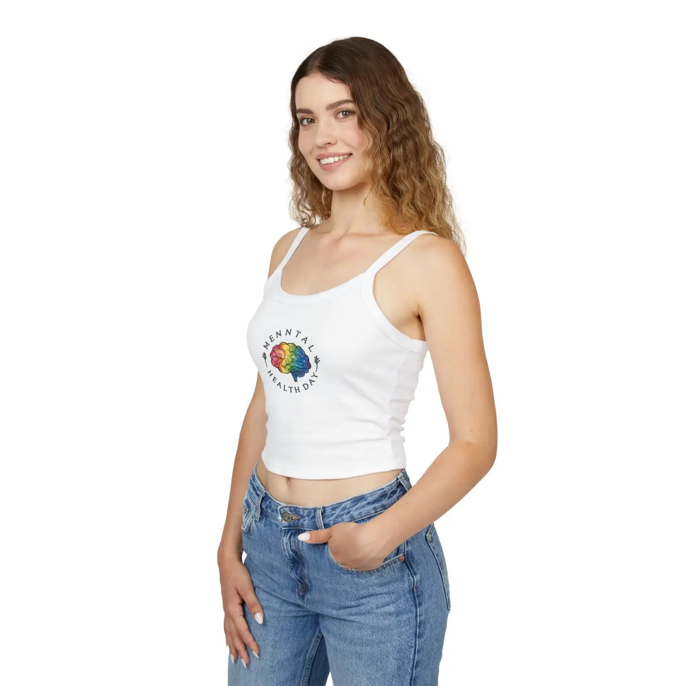 Spaghetti Strap Tank - Fitted Airlume Cotton Design - DipaliZ