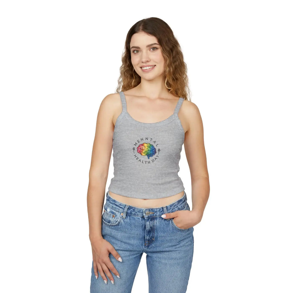 Spaghetti Strap Tank - Fitted Airlume Cotton Design - DipaliZ