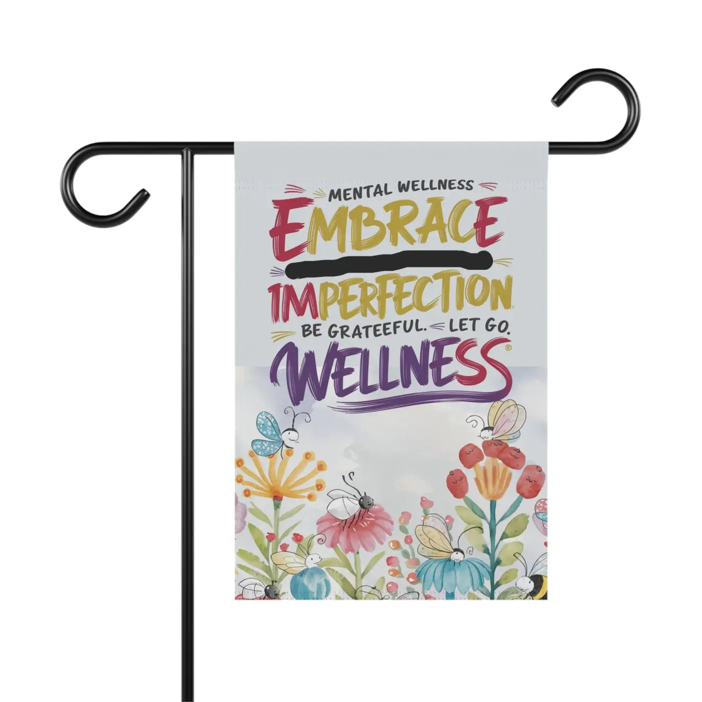 Vibrant Mental Wellness House Banner - Garden Decor - DipaliZ