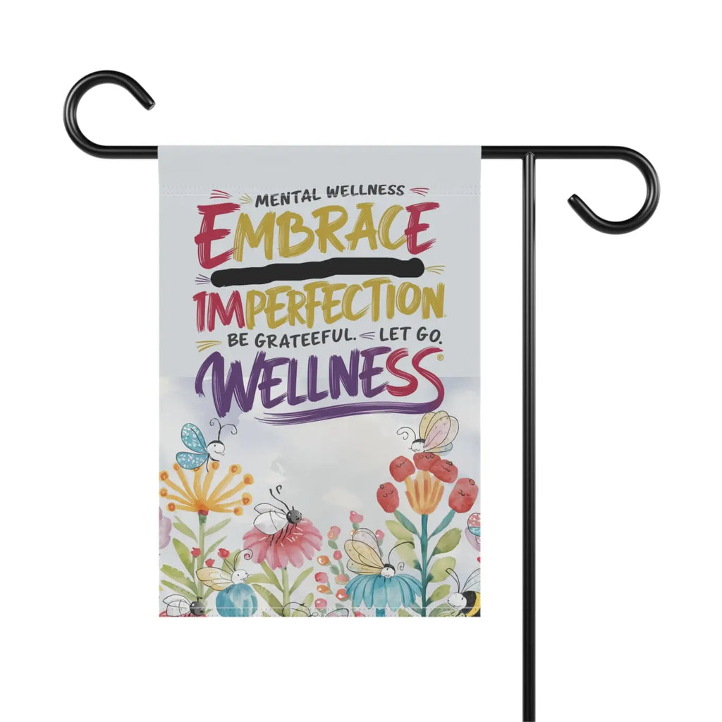Vibrant Mental Wellness House Banner - Garden Decor - DipaliZ
