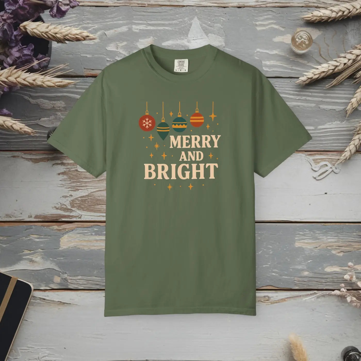 Merry and Bright Holiday Tee - Cozy Festive Vibe Unisex Apparel - DipaliZ