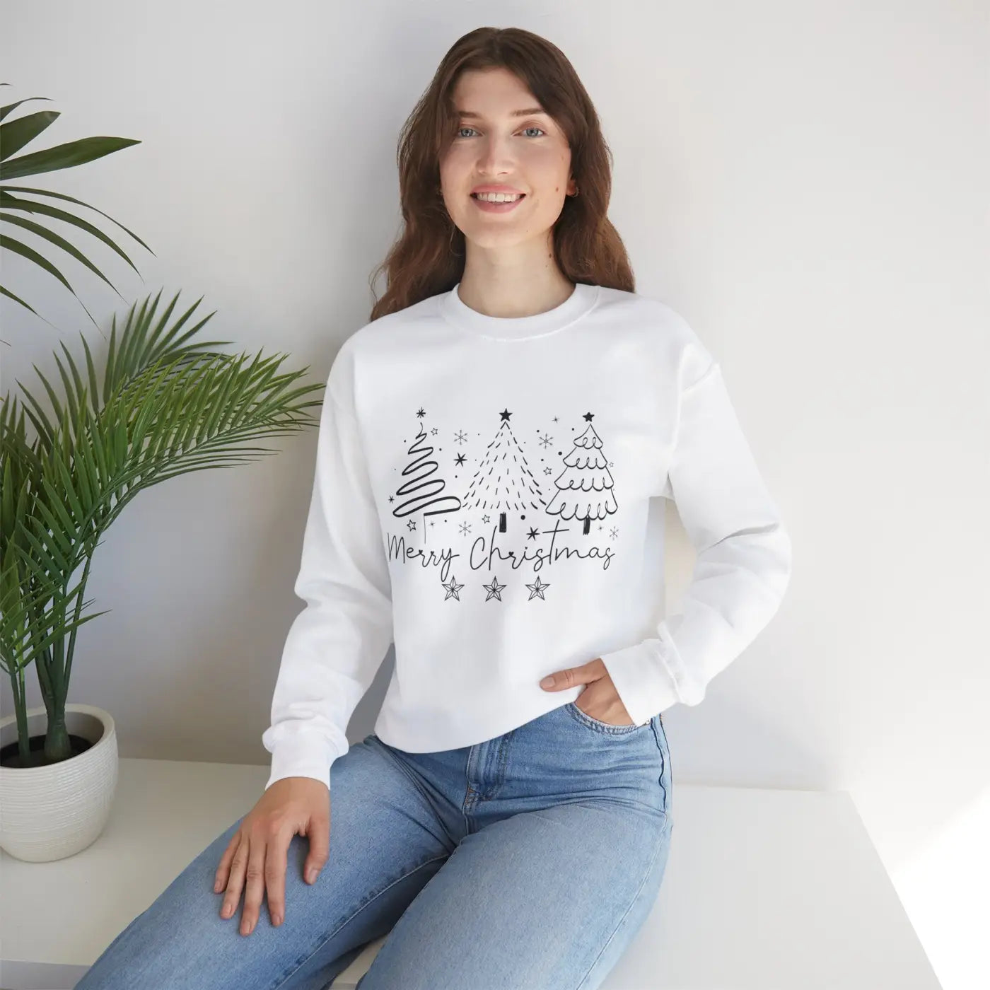 Festive Unisex Heavy Blend Crewneck Sweatshirt - Holiday - DipaliZ