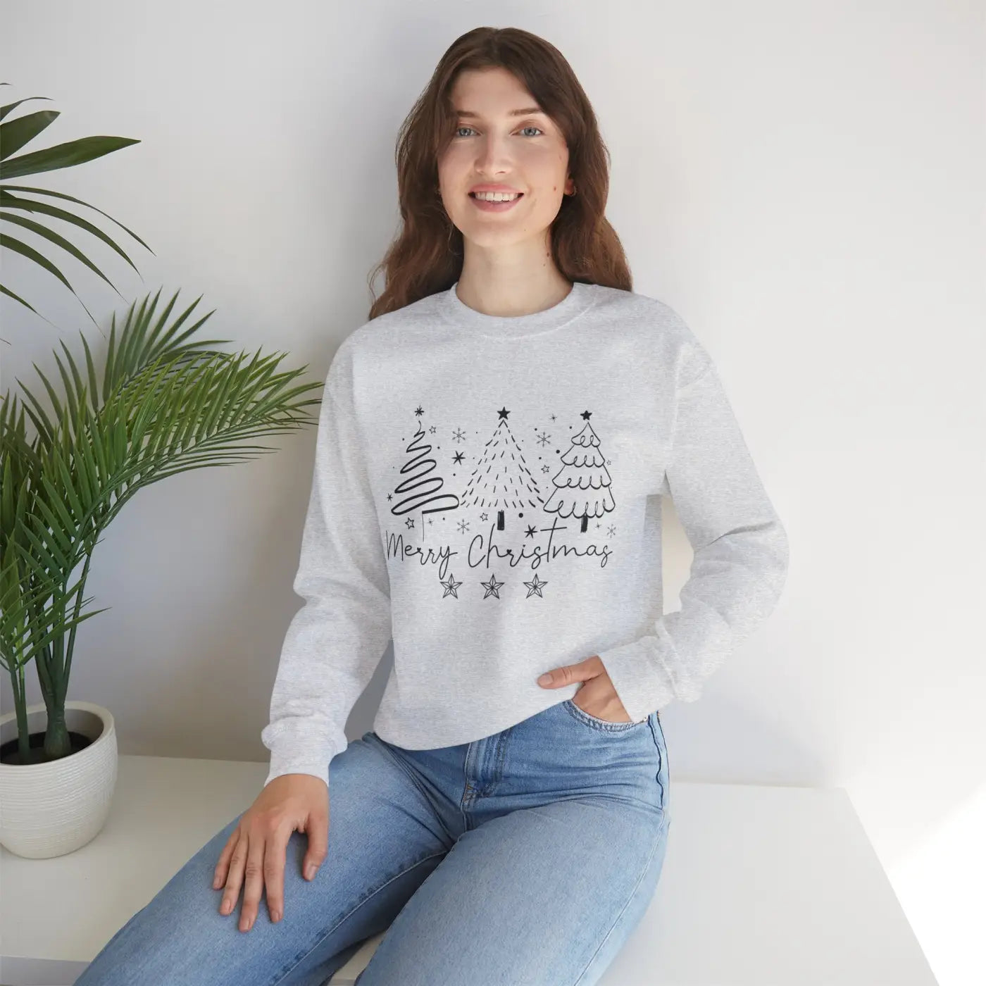 Festive Unisex Heavy Blend Crewneck Sweatshirt - Holiday - DipaliZ