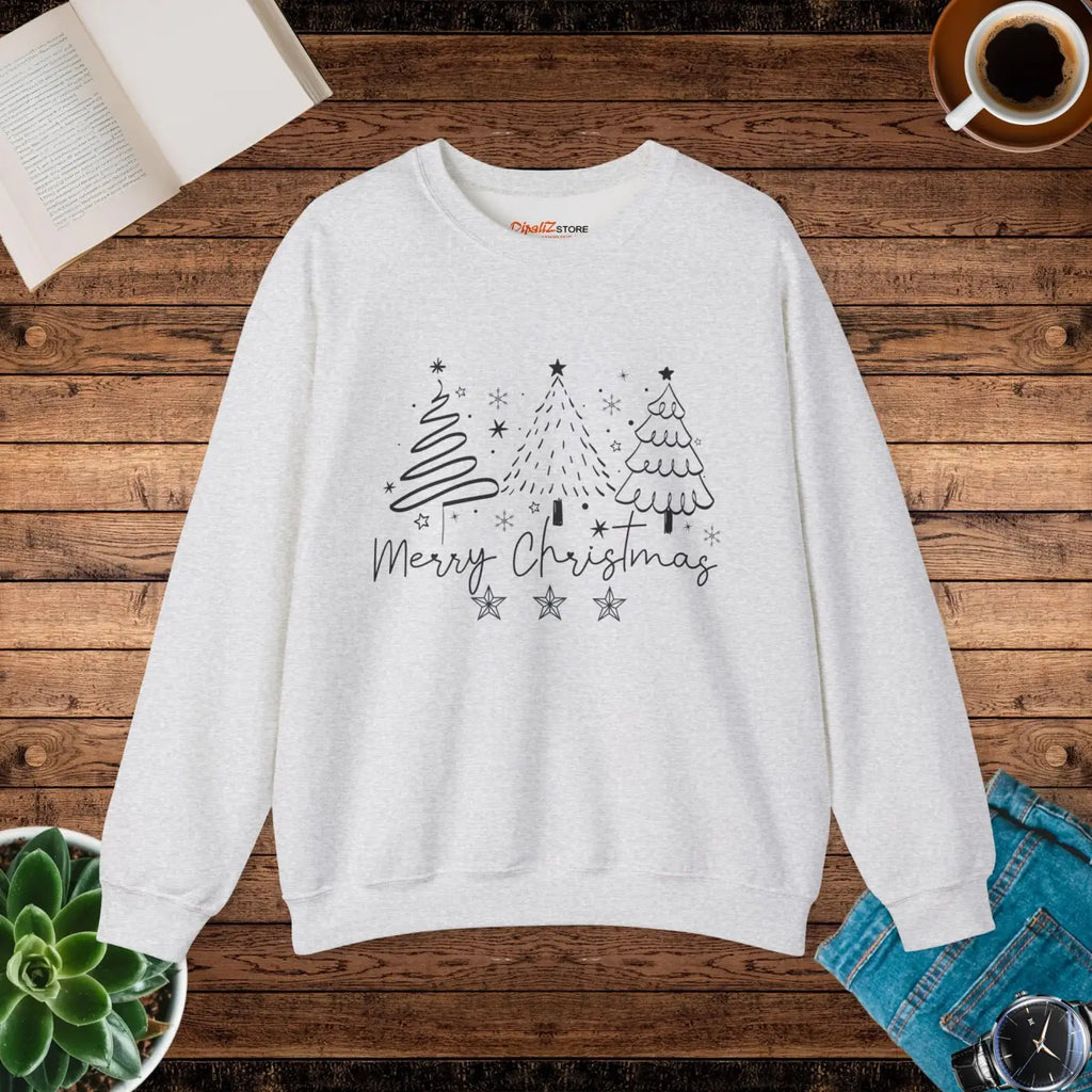 Festive Unisex Heavy Blend Crewneck Sweatshirt - Holiday - DipaliZ