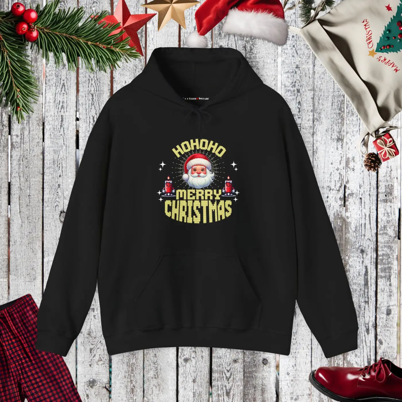 Merry Christmas Vibes Unisex Heavy Blend Hooded Sweatshirt - DipaliZ