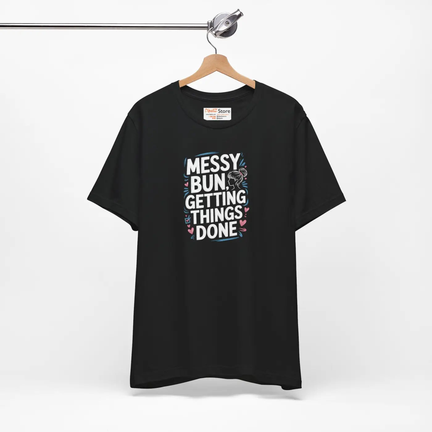 Messy Bun Unisex T-Shirt - Effortless Style for Busy Days - DipaliZ