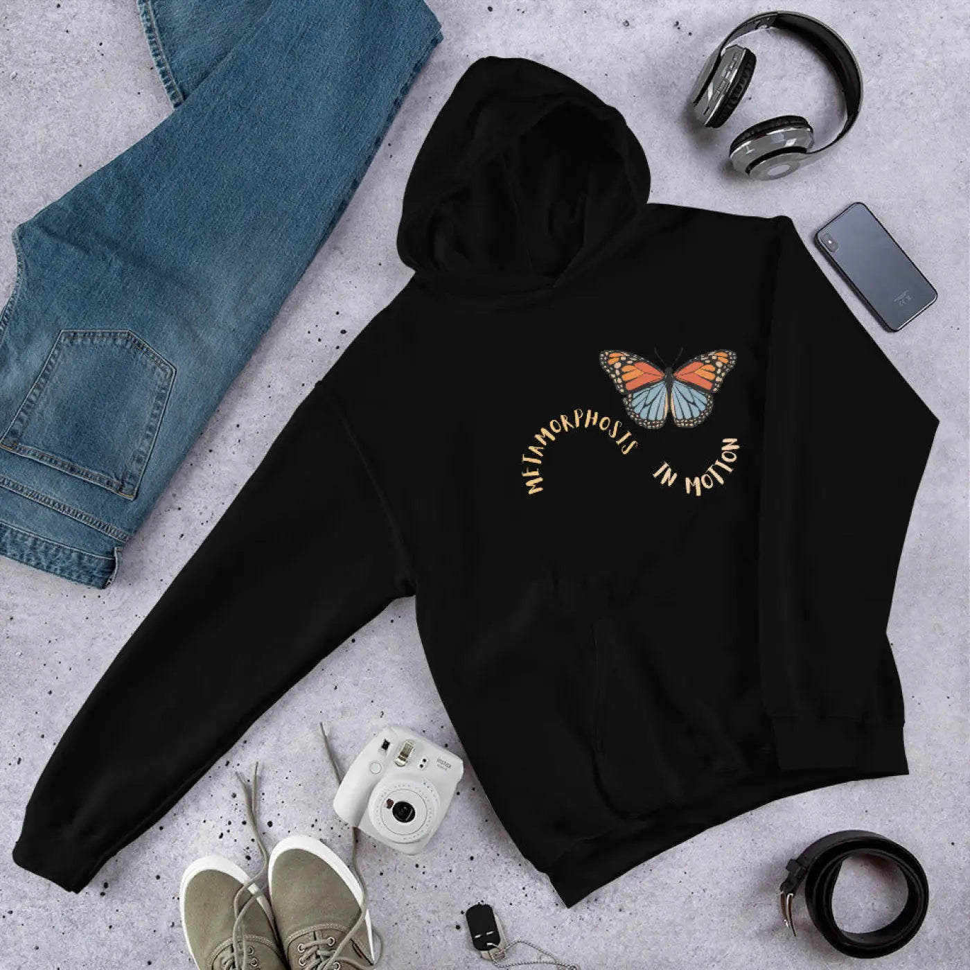Butterfly Unisex Hoodie - Cloud Soft Stylish Design - DipaliZ