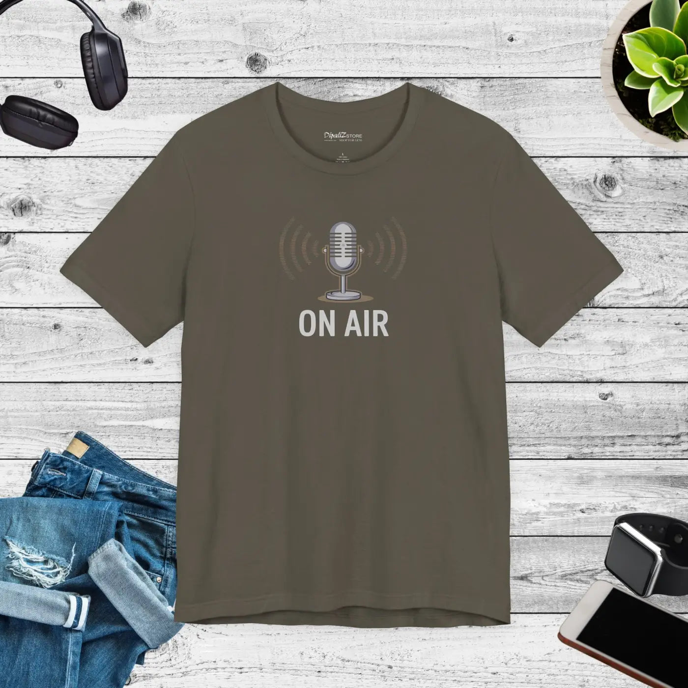 On Air Podcast Unisex Jersey Short Sleeve Tee - DipaliZ