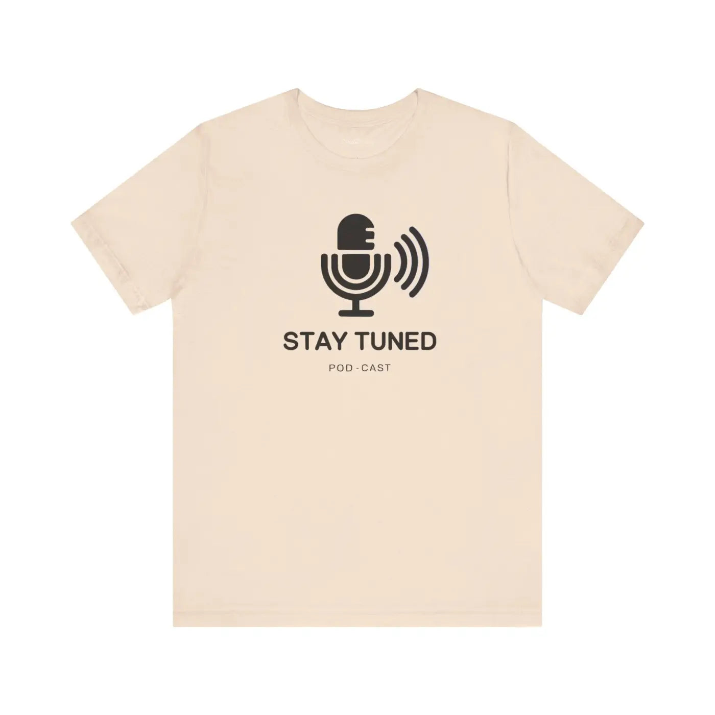 Stay Tuned Unisex Jersey Short Sleeve Tee - Microphone - DipaliZ