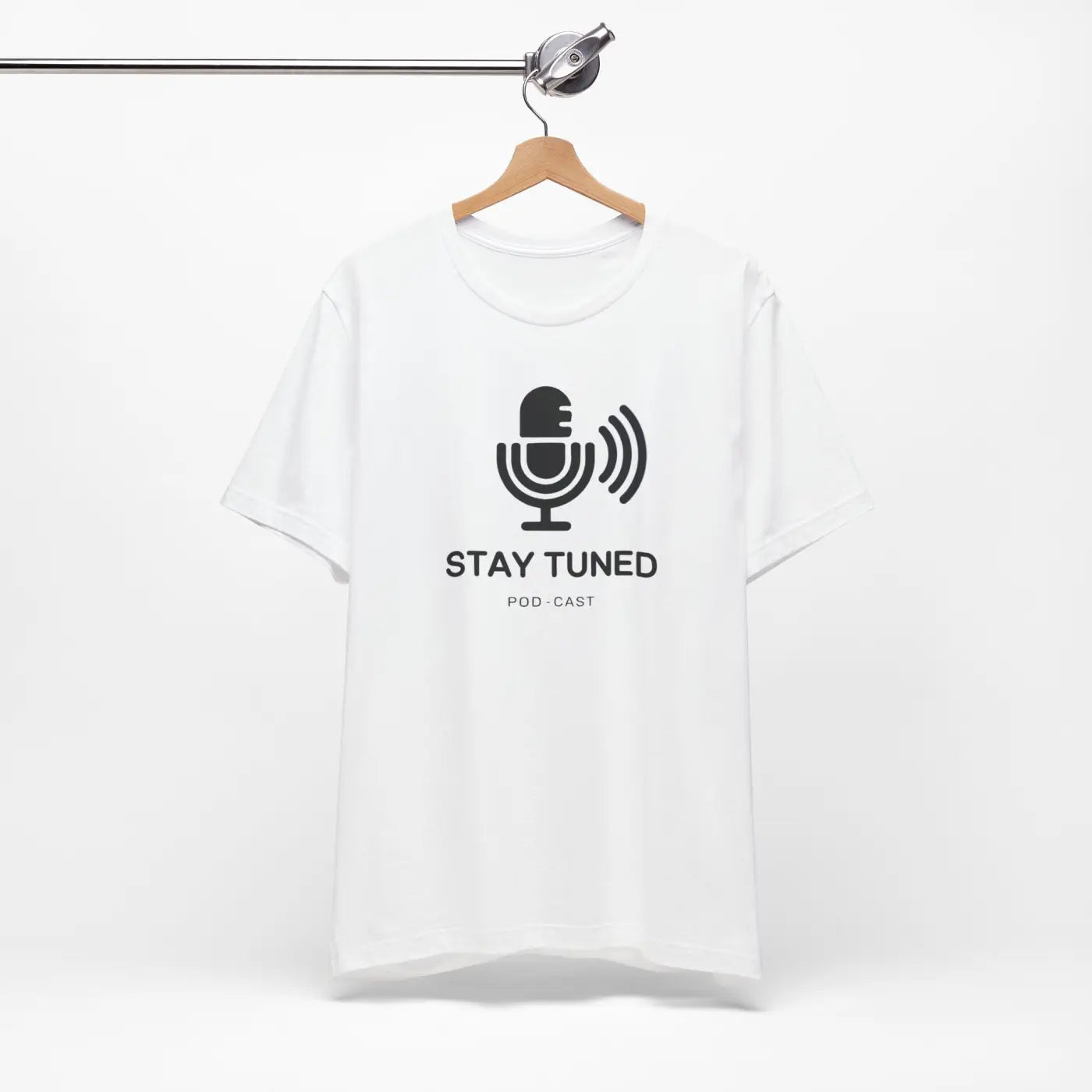 Stay Tuned Unisex Jersey Short Sleeve Tee - Microphone - DipaliZ