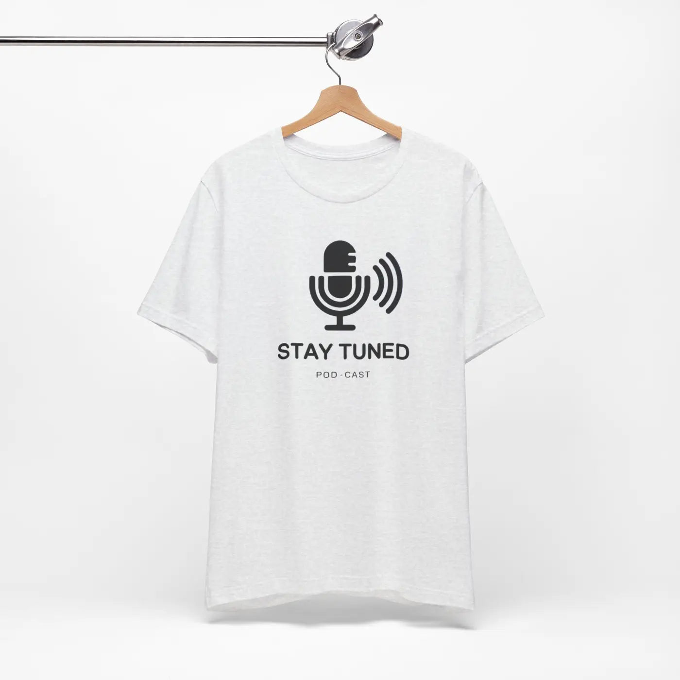 Stay Tuned Unisex Jersey Short Sleeve Tee - Microphone - DipaliZ