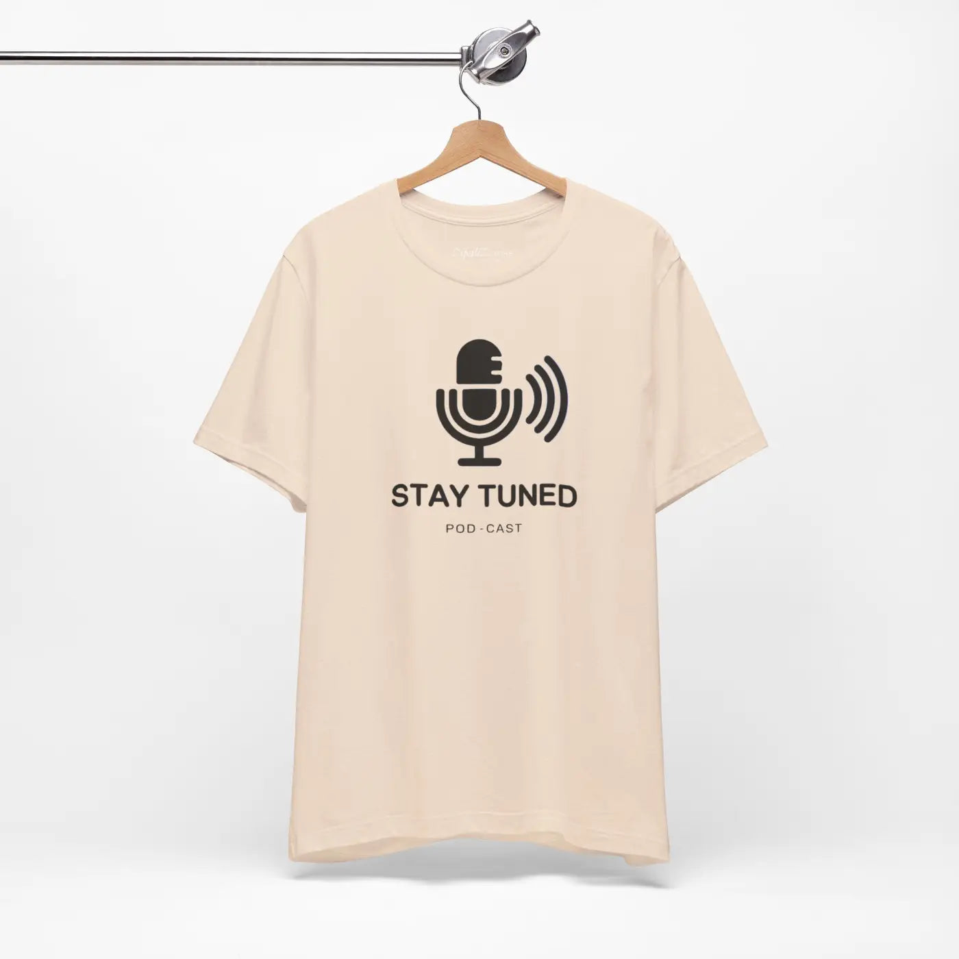 Stay Tuned Unisex Jersey Short Sleeve Tee - Microphone - DipaliZ