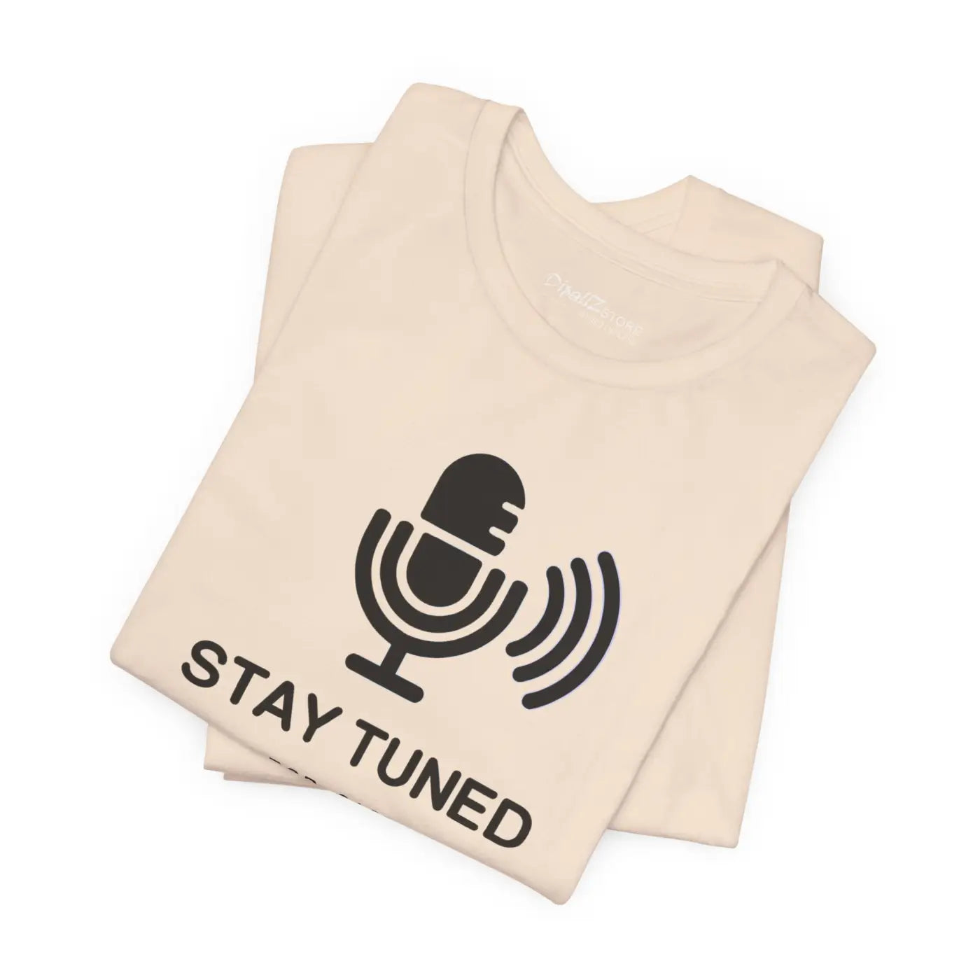 Stay Tuned Unisex Jersey Short Sleeve Tee - Microphone - DipaliZ
