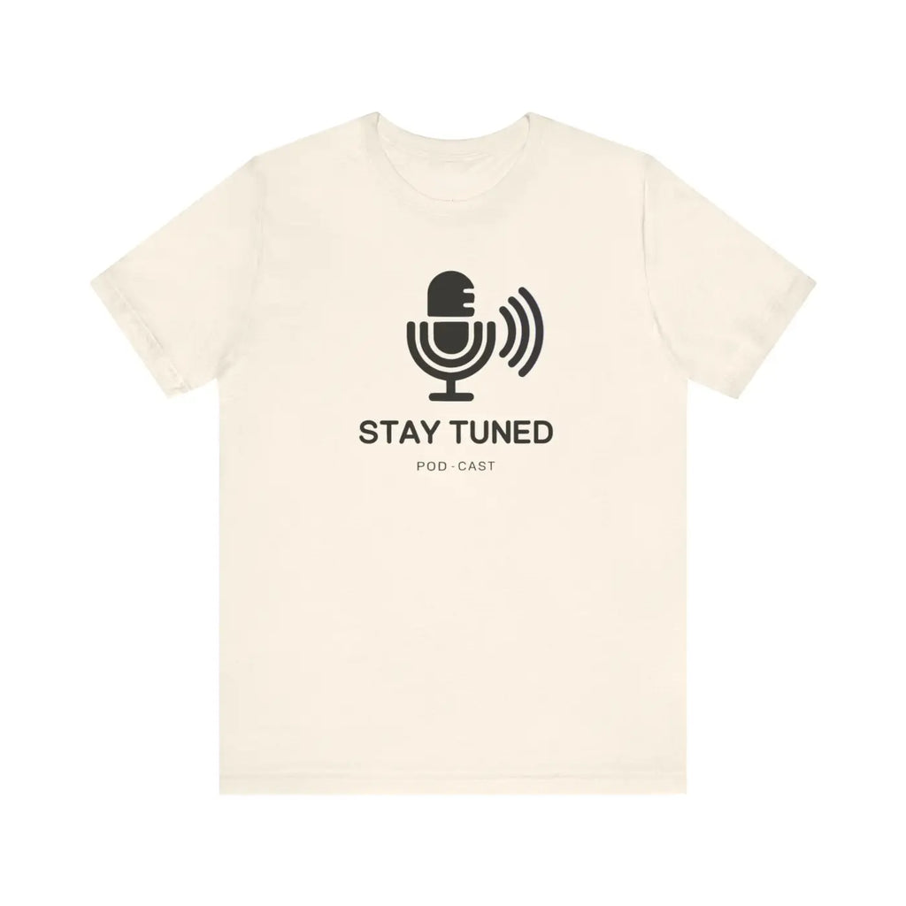 Stay Tuned Unisex Jersey Short Sleeve Tee - Microphone - DipaliZ