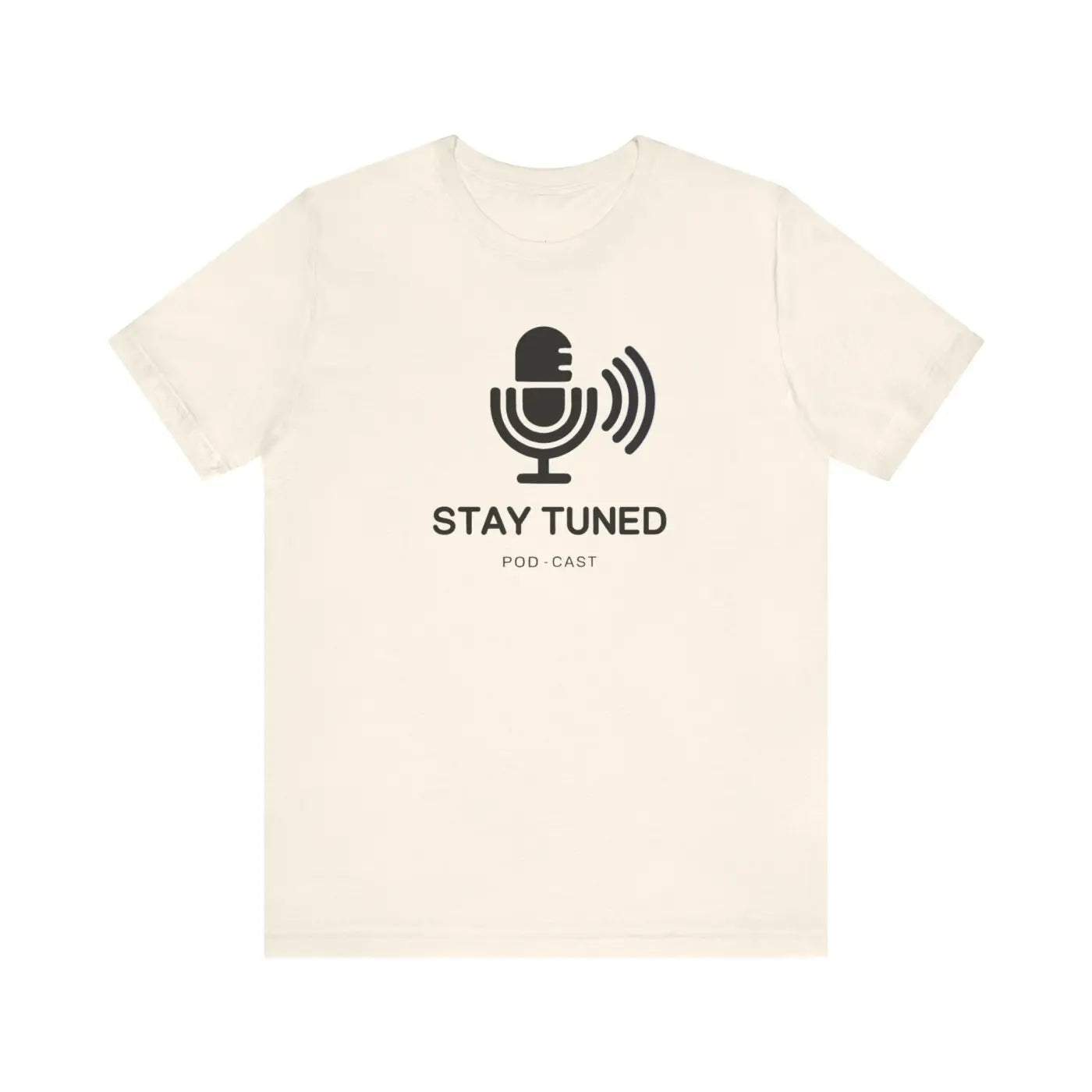 Stay Tuned Unisex Jersey Short Sleeve Tee - Microphone - DipaliZ