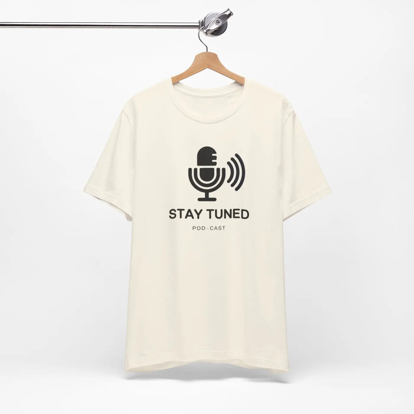 Stay Tuned Unisex Jersey Short Sleeve Tee - Microphone - DipaliZ