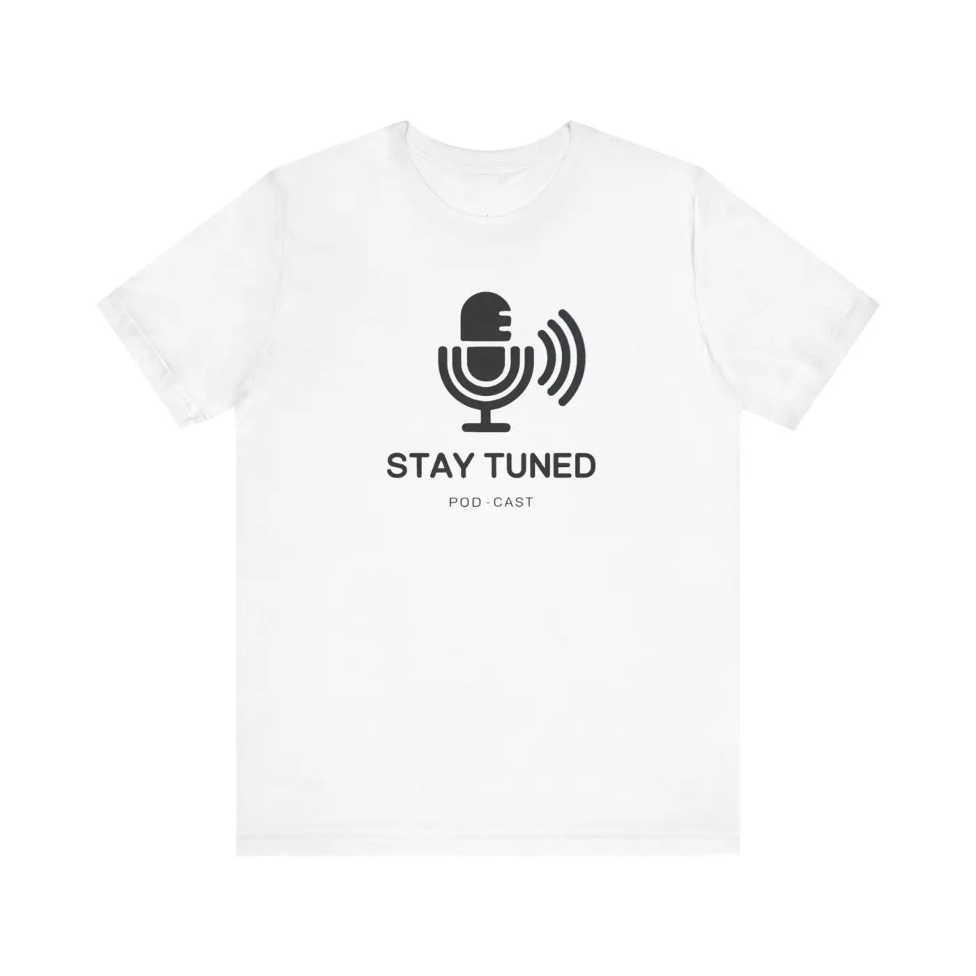 Stay Tuned Unisex Jersey Short Sleeve Tee - Microphone - DipaliZ
