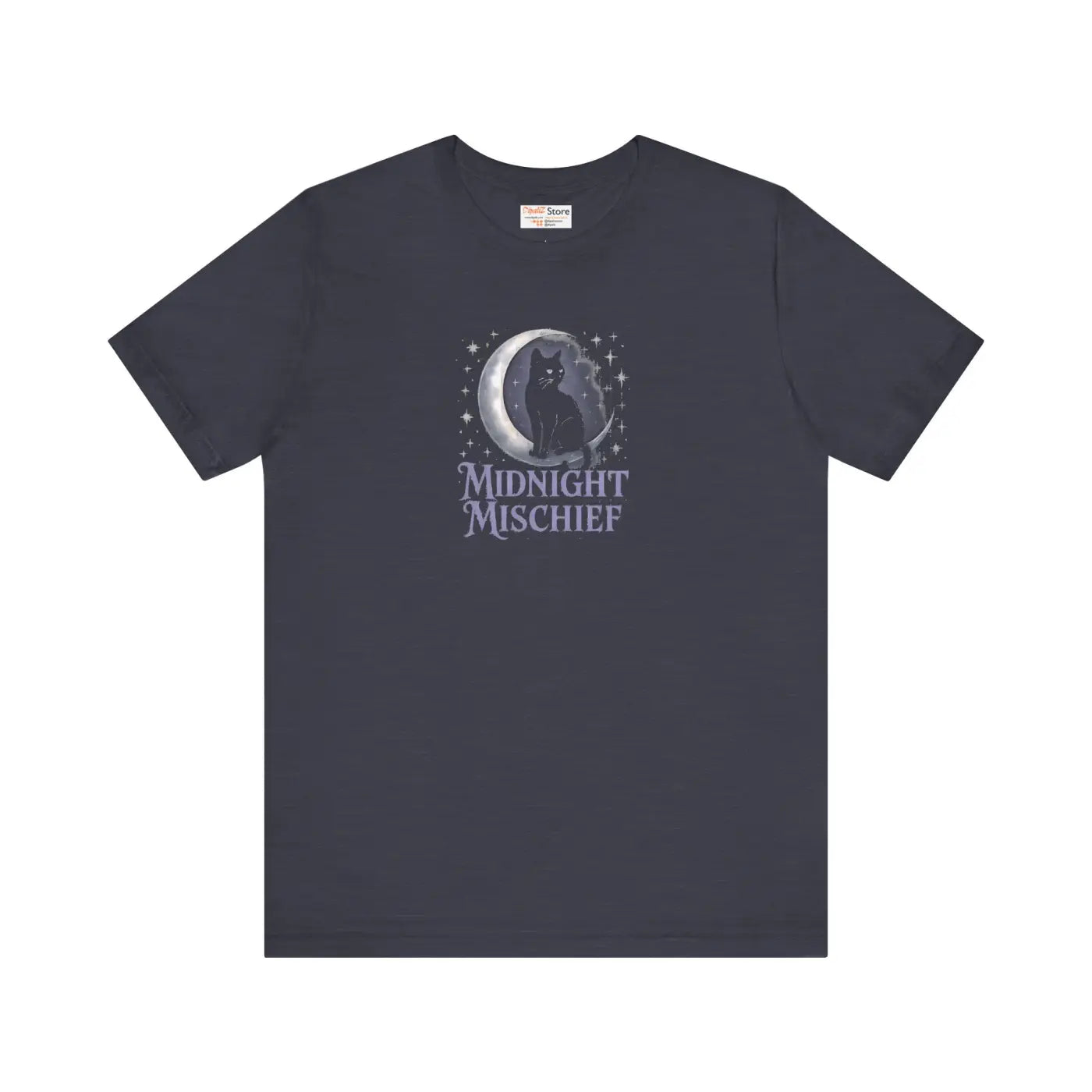 Spooky Cat Moon Unisex Jersey Short Sleeve Tee - DipaliZ