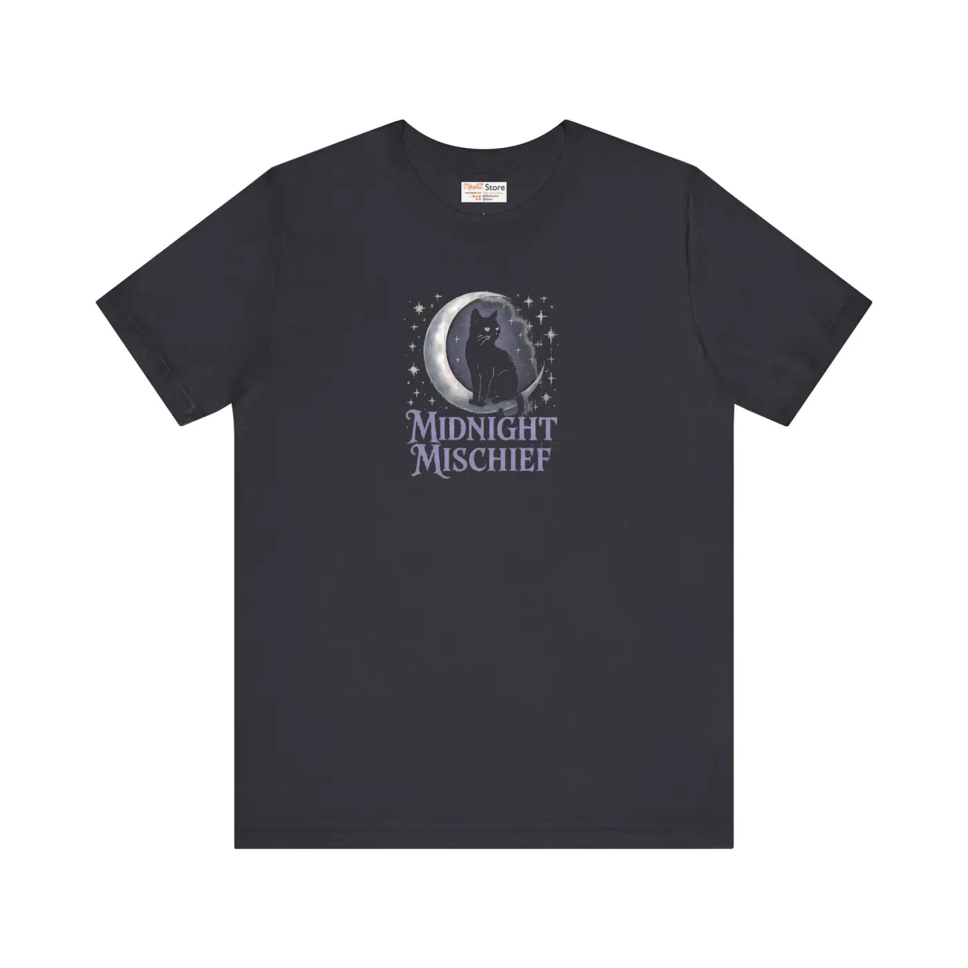 Spooky Cat Moon Unisex Jersey Short Sleeve Tee - DipaliZ