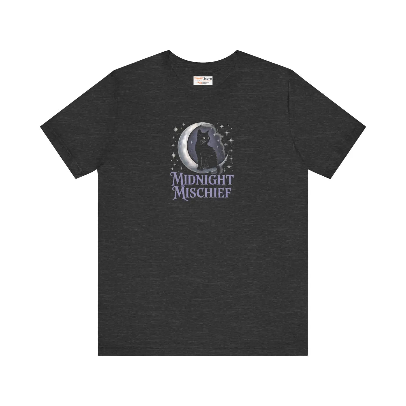 Spooky Cat Moon Unisex Jersey Short Sleeve Tee - DipaliZ