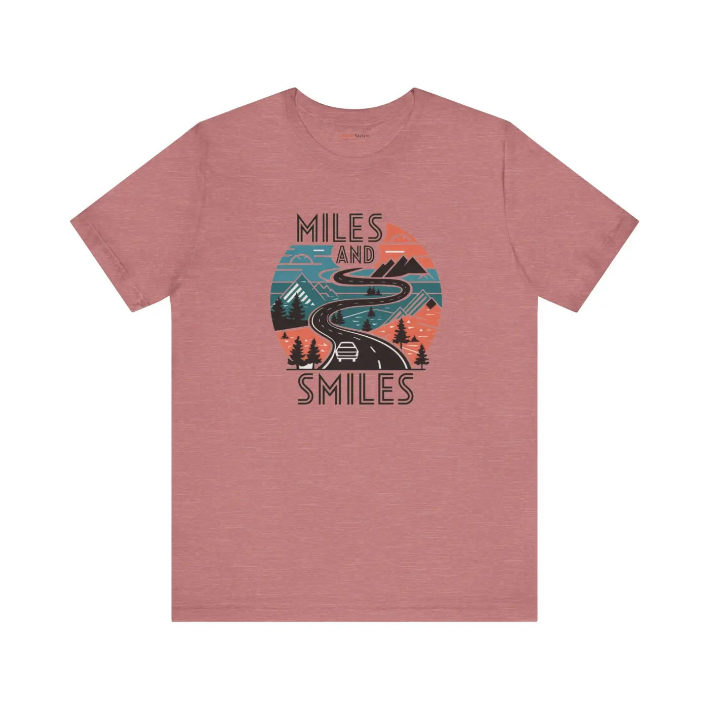 Unisex Jersey Short Sleeve Tee - Miles and Smiles - DipaliZ
