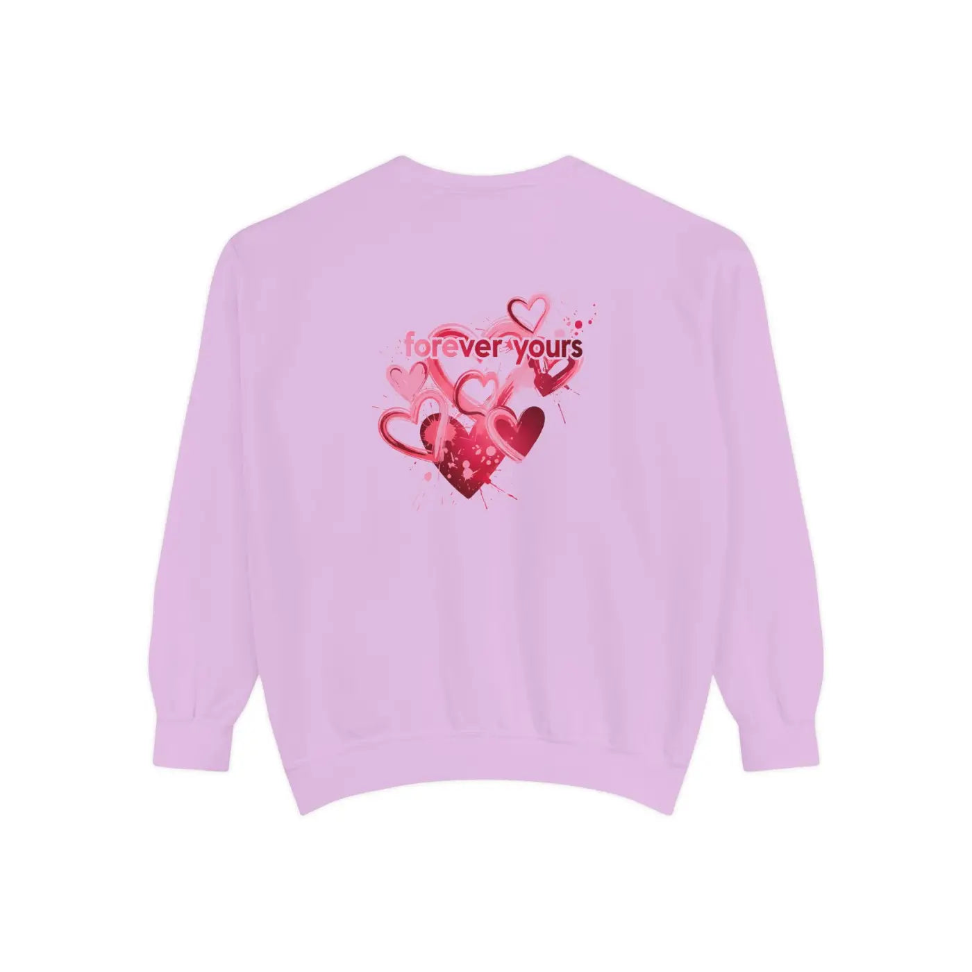 Heart Graphic Pullover Sweatshirt - Oversized Romantic - DipaliZ