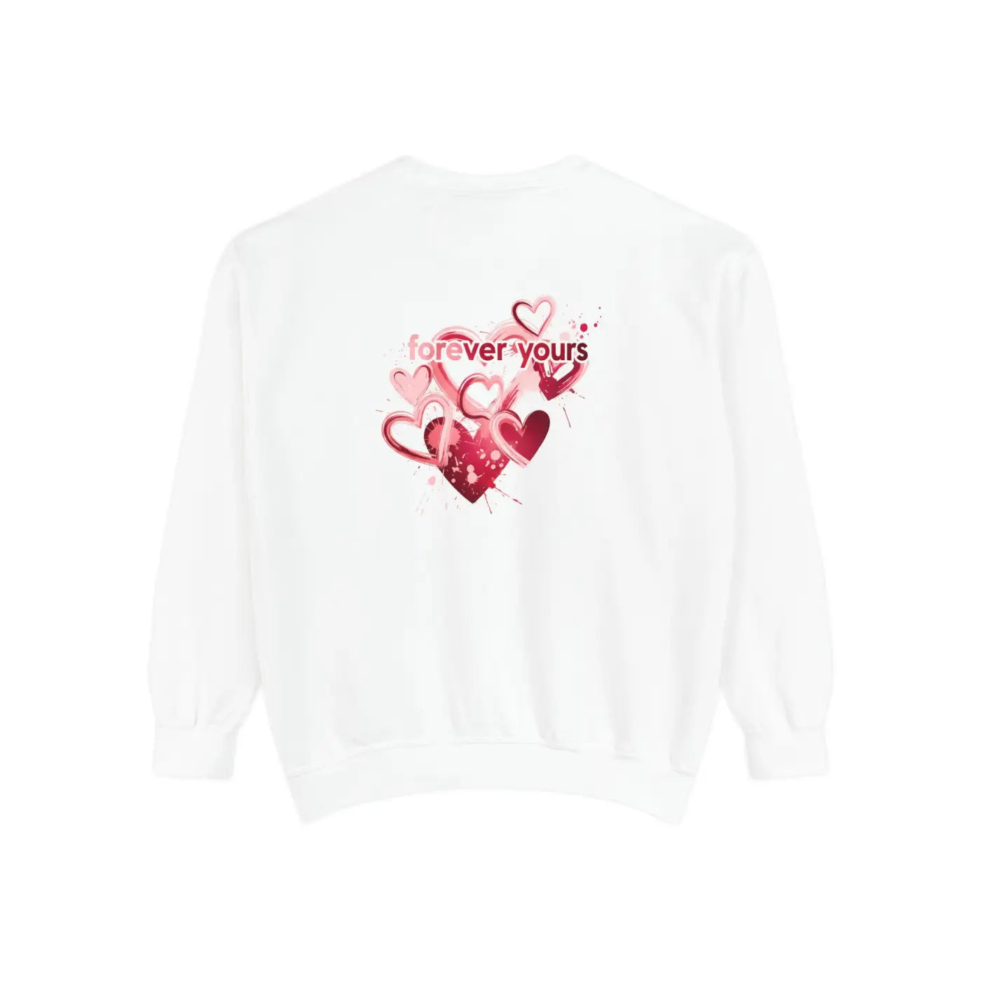 Heart Graphic Pullover Sweatshirt - Oversized Romantic - DipaliZ