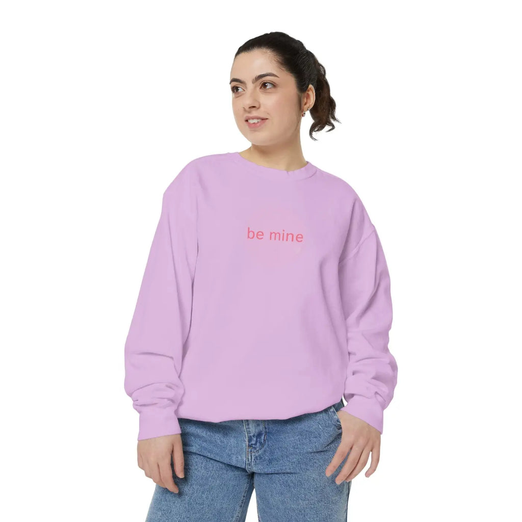 Heart Graphic Pullover Sweatshirt - Oversized Romantic - DipaliZ